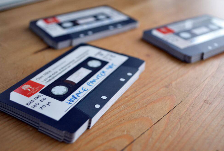 cassette business cards