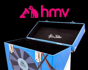 HMV record box lp storage case